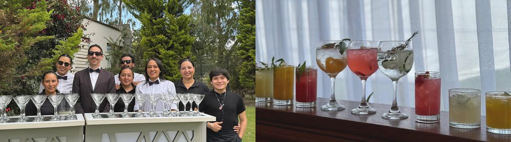 Equipo completo de bartenders y meseras de Shake & Dream